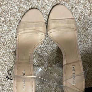 Gianni Bini Clear Heels! Super cute!! Size 8